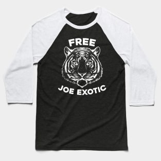 Free Joe with Tiger Exotic Animal Park Tiger Baseball T-Shirt